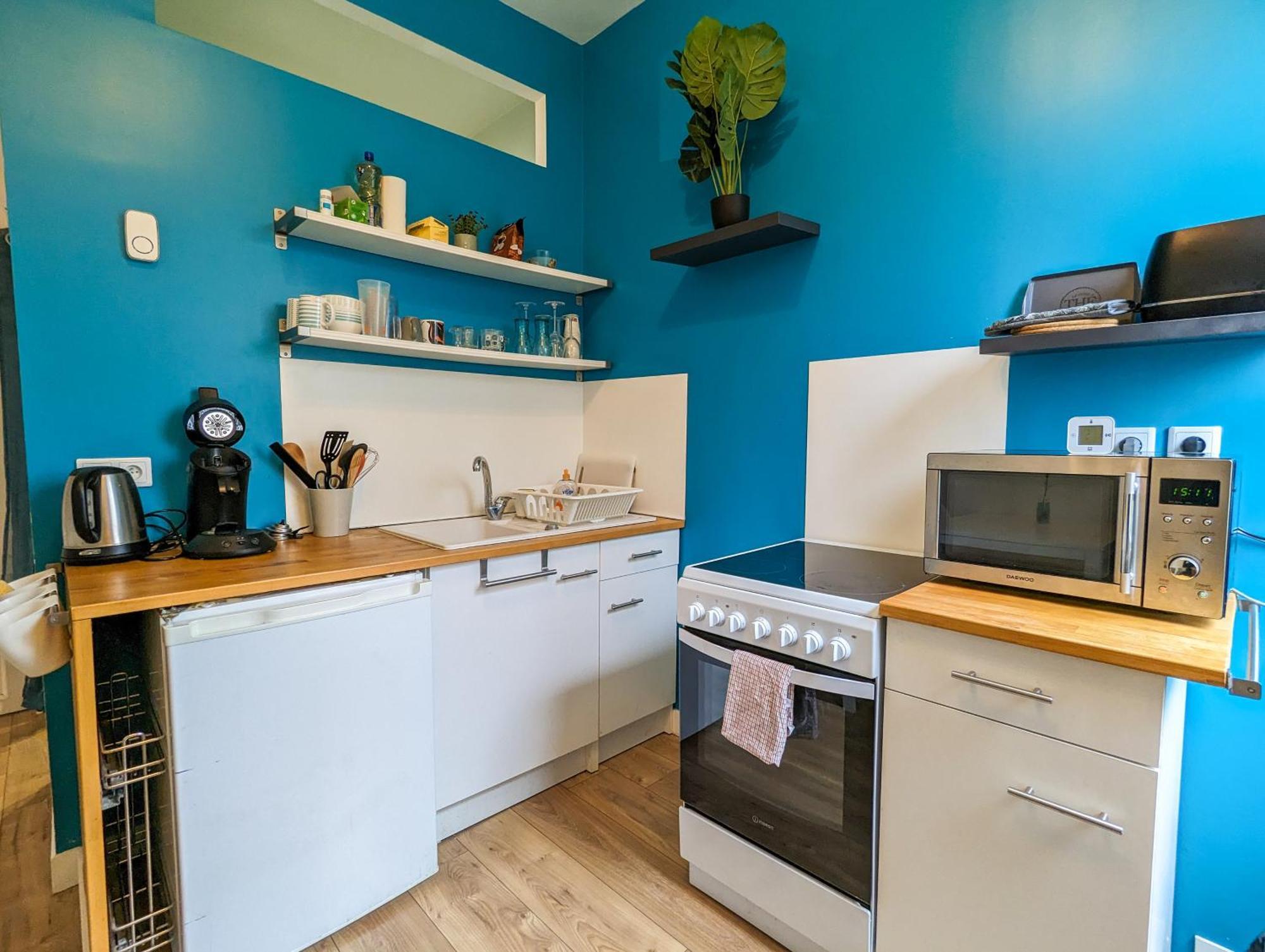 Le Cocon Bleu - Appartement Calme - Parking Gratuit - Fibre アラス エクステリア 写真